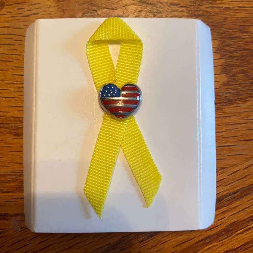 Avon Yellow Ribbon Pin